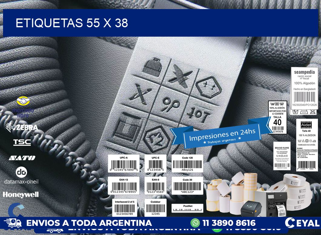 ETIQUETAS 55 x 38