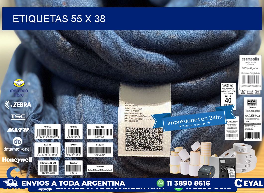 ETIQUETAS 55 x 38