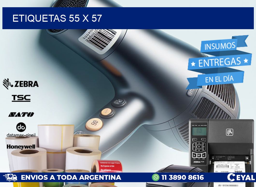 ETIQUETAS 55 x 57