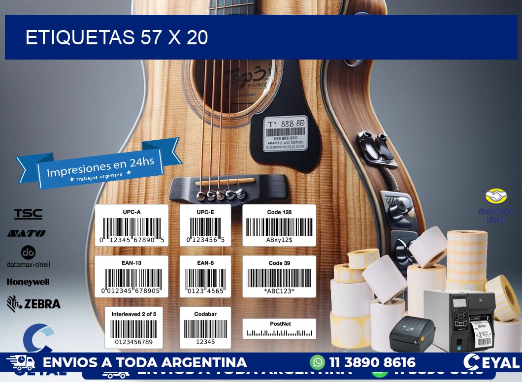 ETIQUETAS 57 x 20