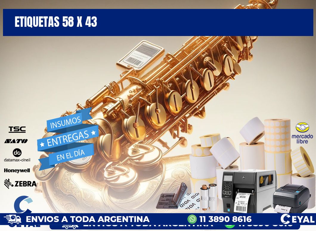 ETIQUETAS 58 x 43