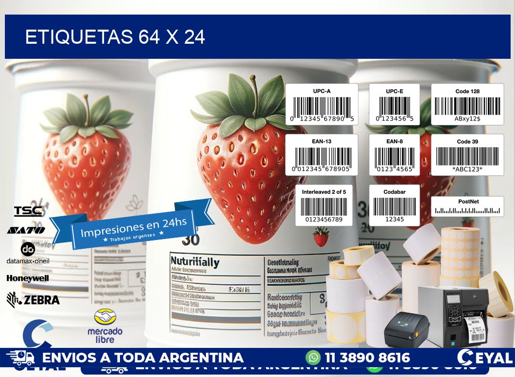 ETIQUETAS 64 x 24