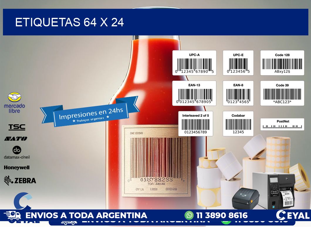ETIQUETAS 64 x 24