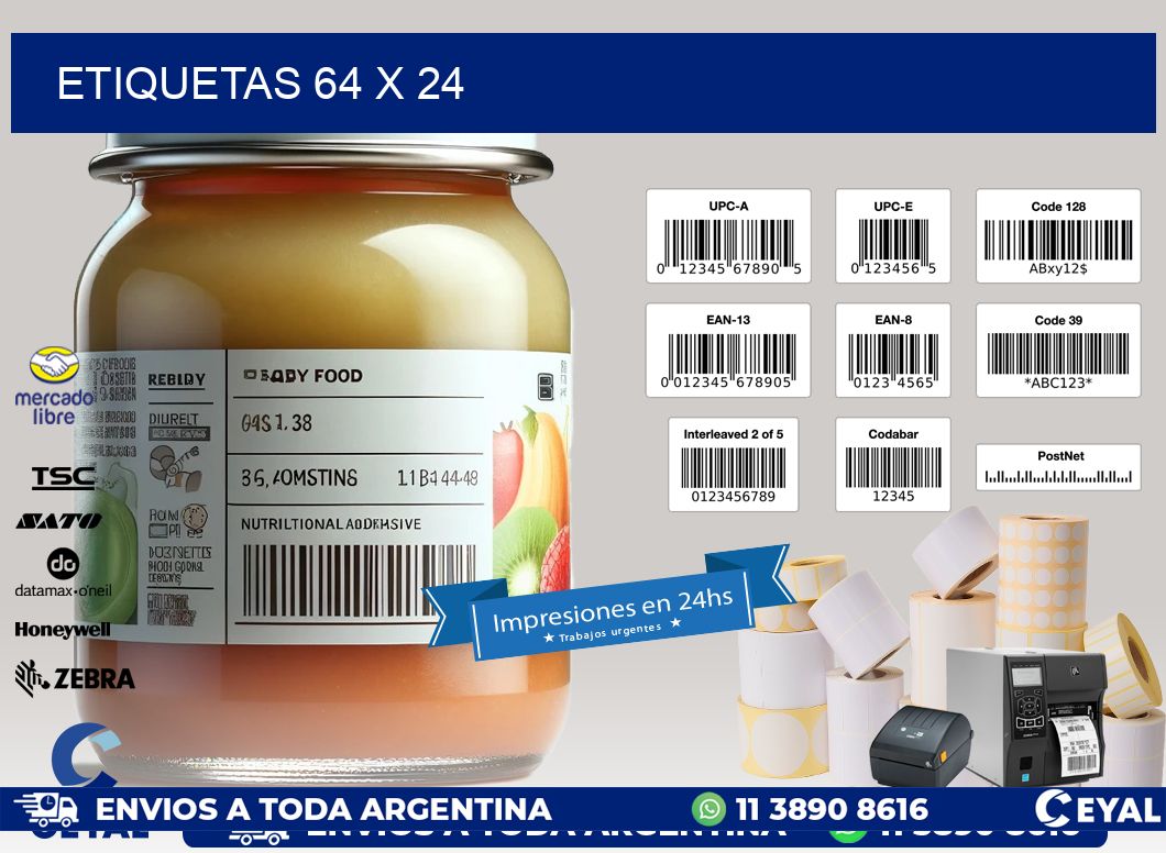 ETIQUETAS 64 x 24