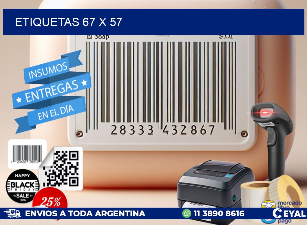 ETIQUETAS 67 x 57