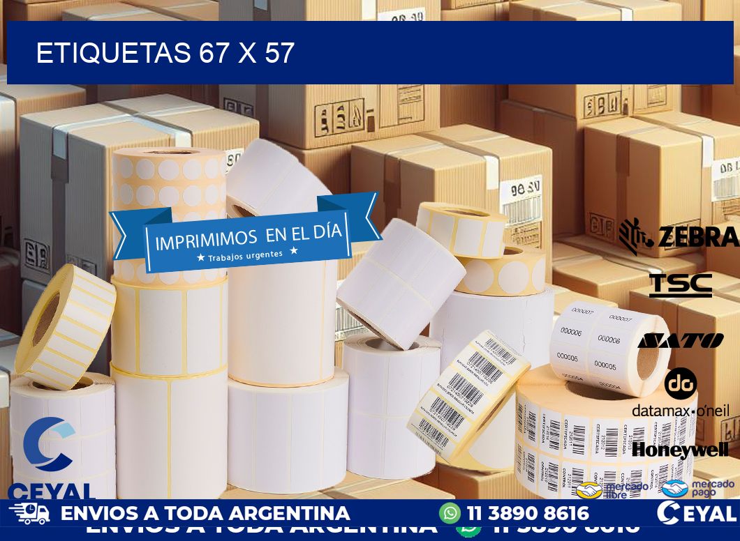 ETIQUETAS 67 x 57