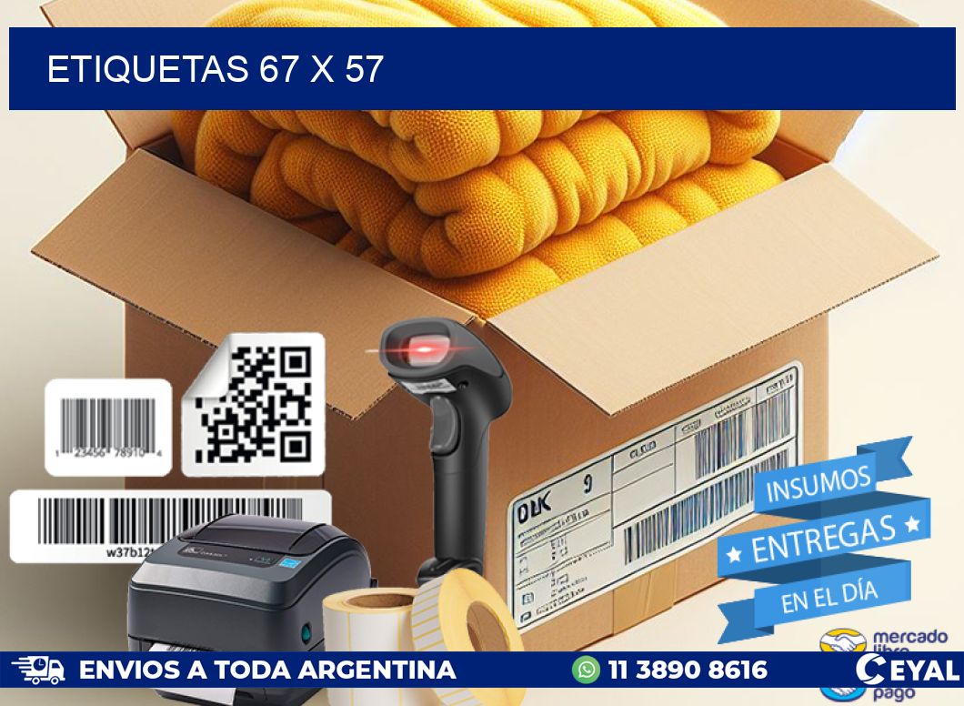 ETIQUETAS 67 x 57