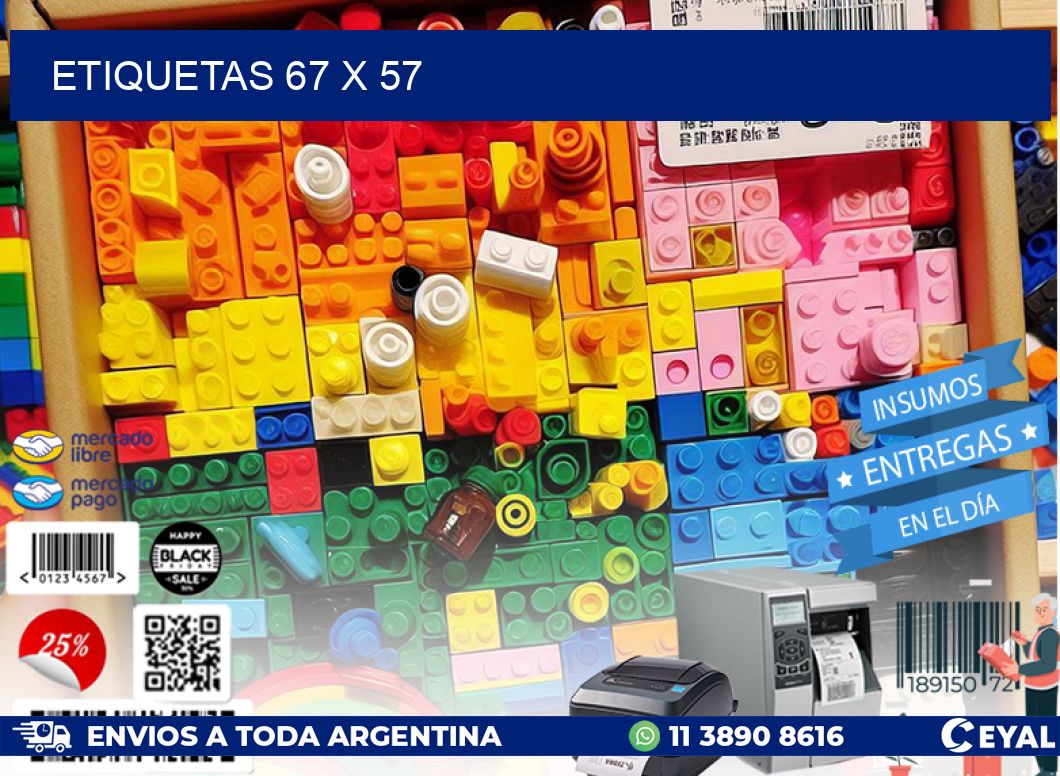 ETIQUETAS 67 x 57