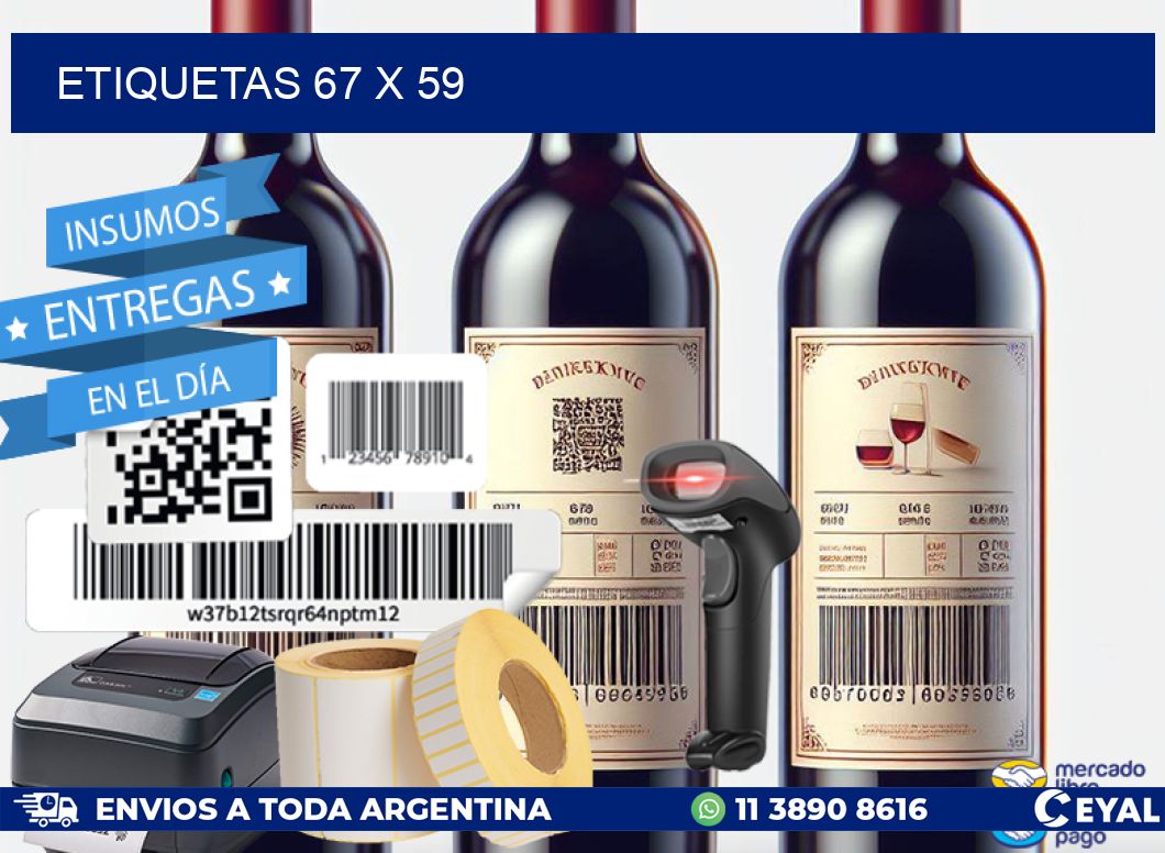 ETIQUETAS 67 x 59