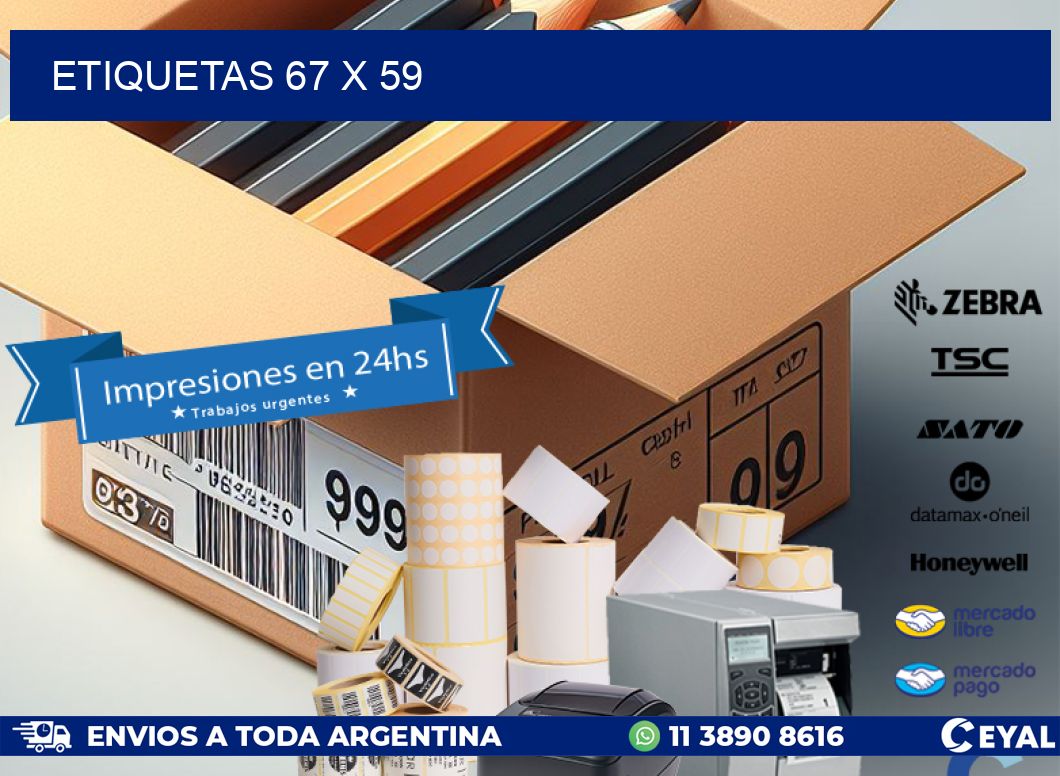ETIQUETAS 67 x 59