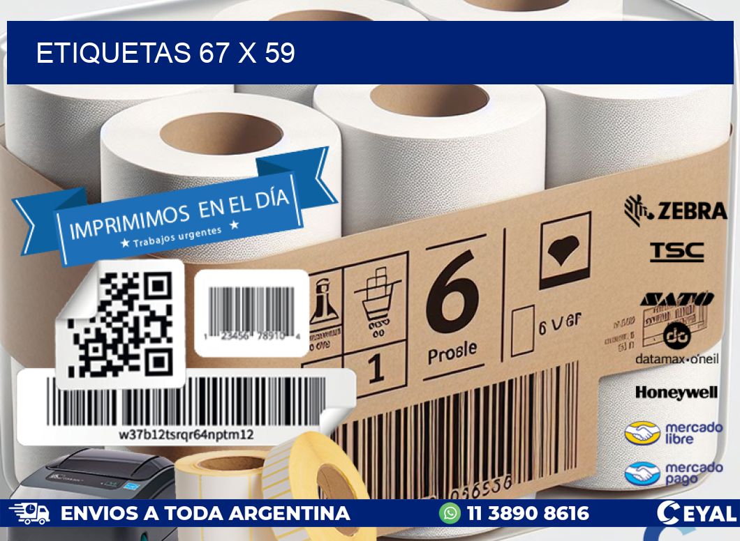 ETIQUETAS 67 x 59
