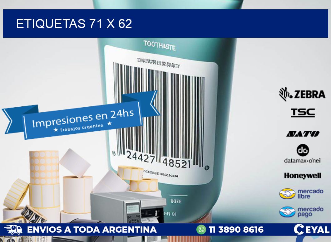 ETIQUETAS 71 x 62
