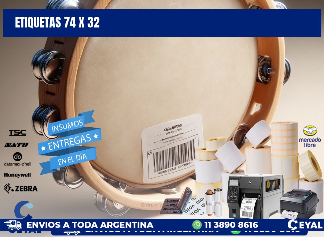 ETIQUETAS 74 x 32