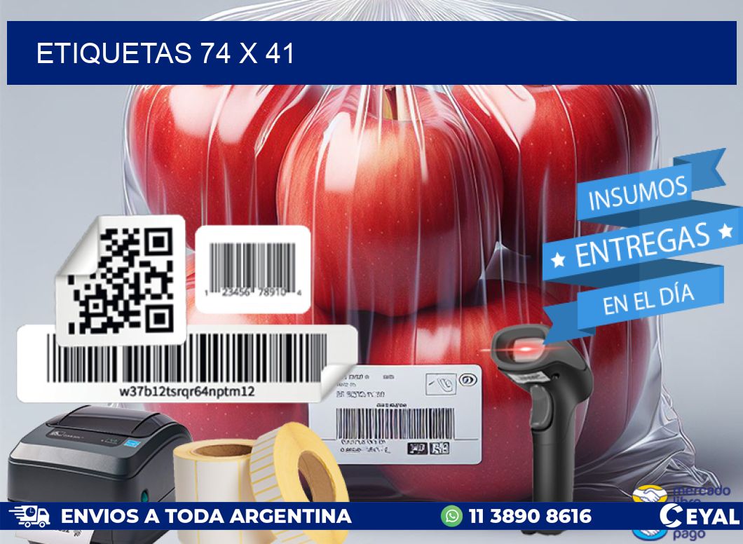 ETIQUETAS 74 x 41