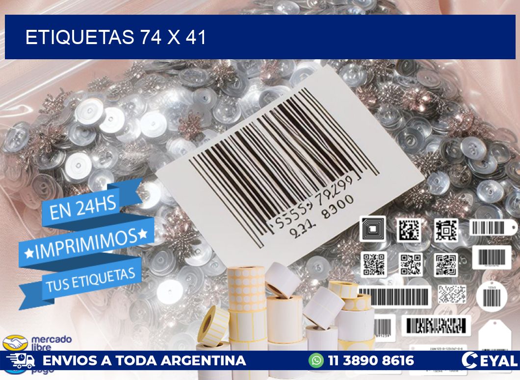 ETIQUETAS 74 x 41