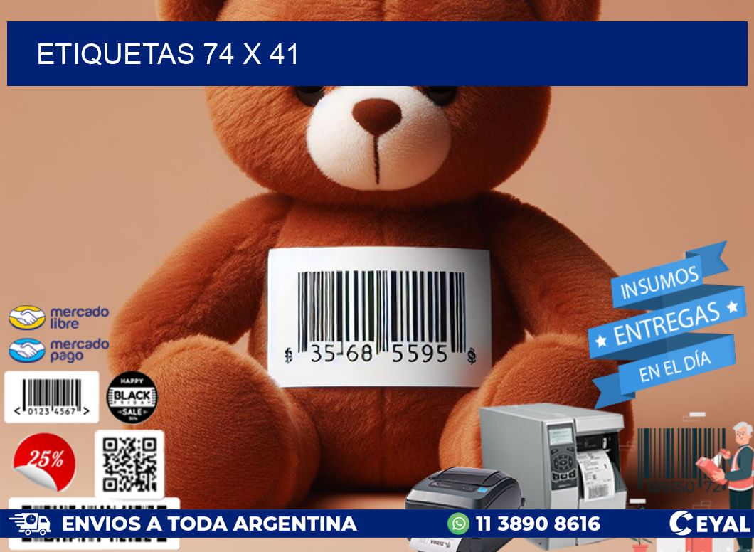ETIQUETAS 74 x 41