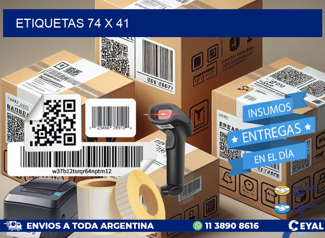 ETIQUETAS 74 x 41