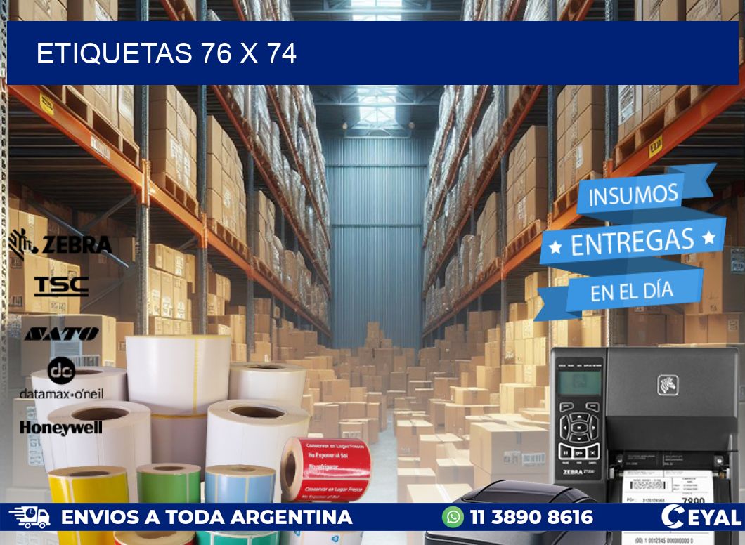ETIQUETAS 76 x 74