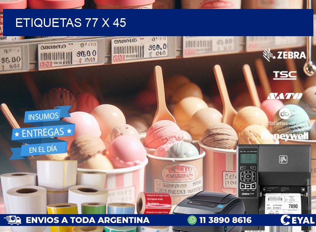 ETIQUETAS 77 x 45