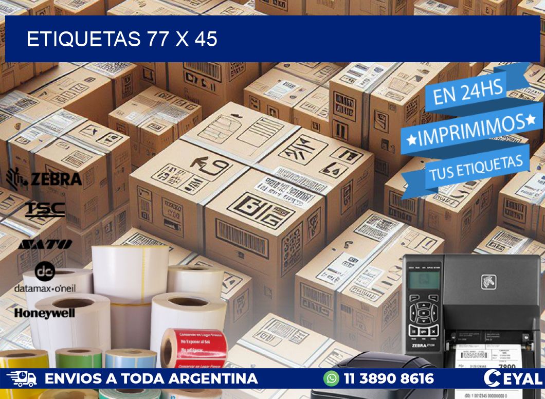 ETIQUETAS 77 x 45