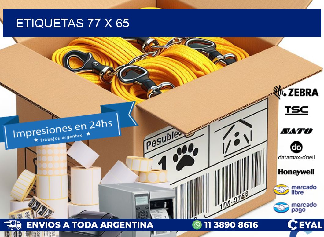 ETIQUETAS 77 x 65
