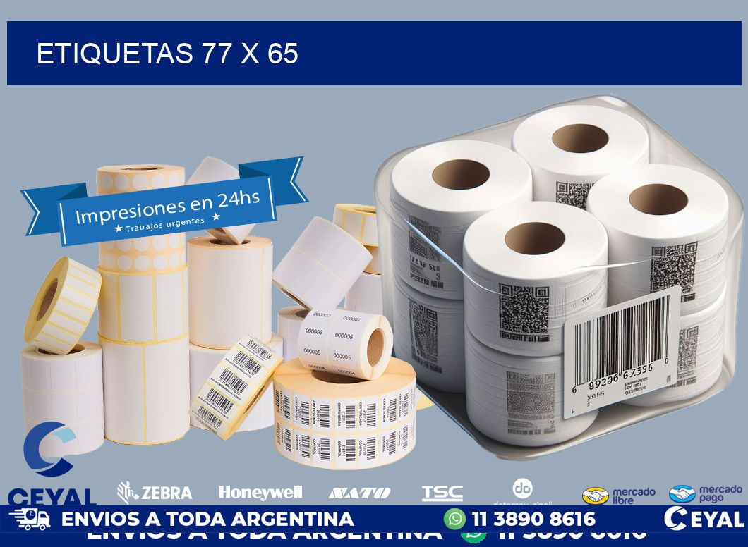 ETIQUETAS 77 x 65