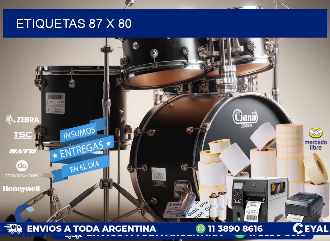 ETIQUETAS 87 x 80