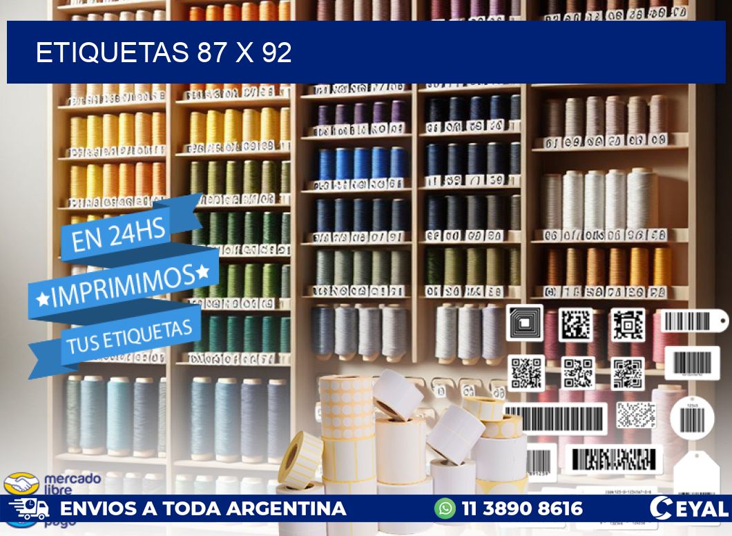 ETIQUETAS 87 x 92