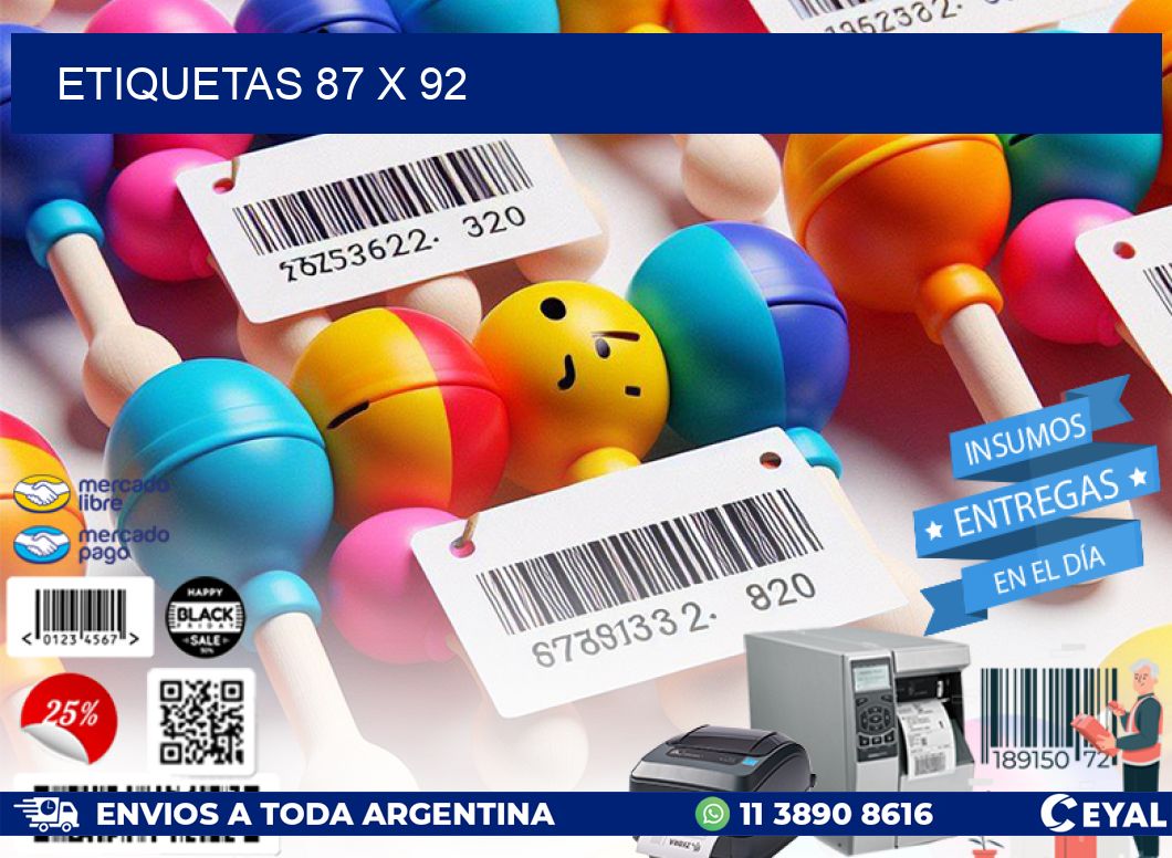 ETIQUETAS 87 x 92