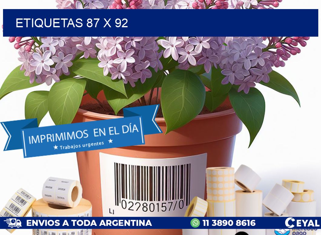 ETIQUETAS 87 x 92