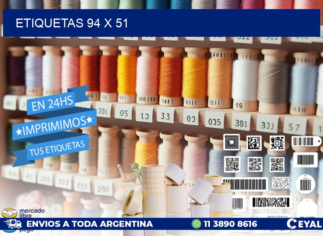 ETIQUETAS 94 x 51