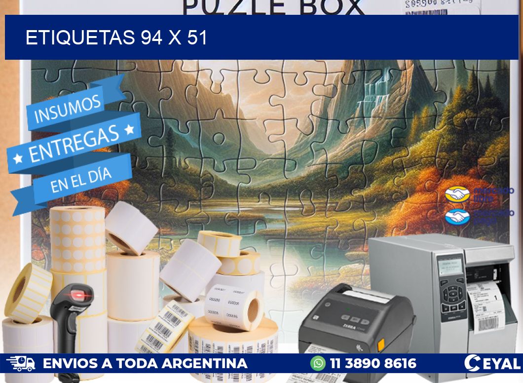ETIQUETAS 94 x 51