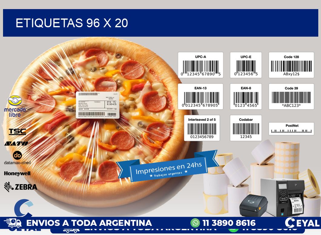 ETIQUETAS 96 x 20