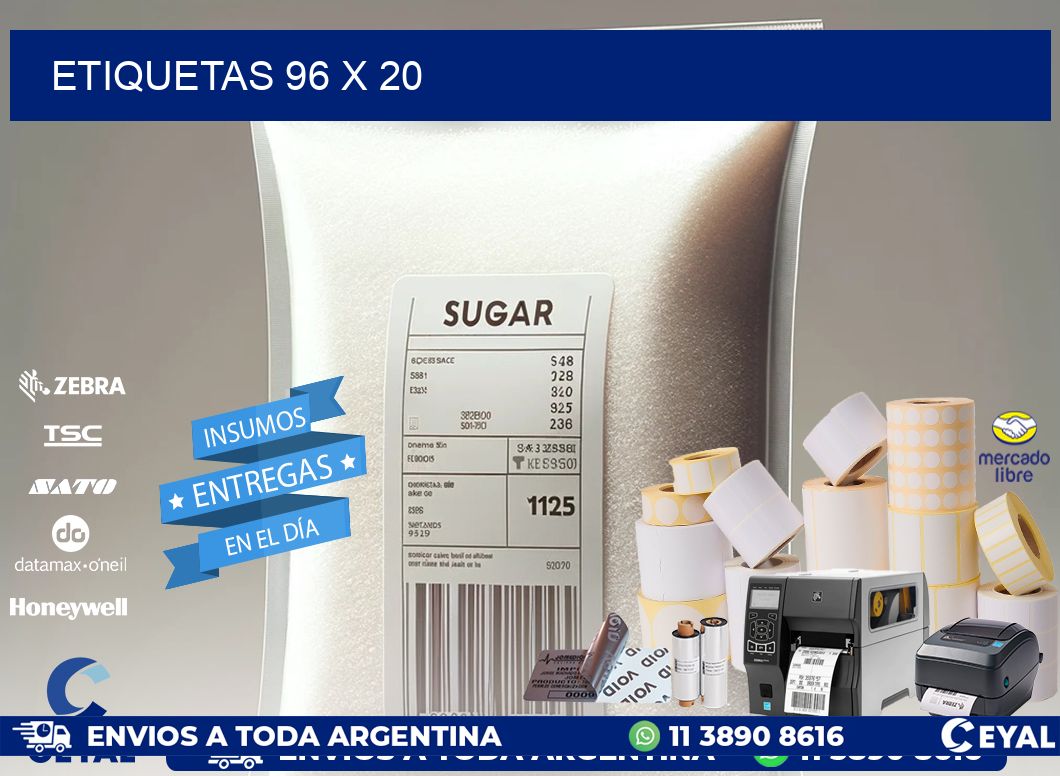 ETIQUETAS 96 x 20