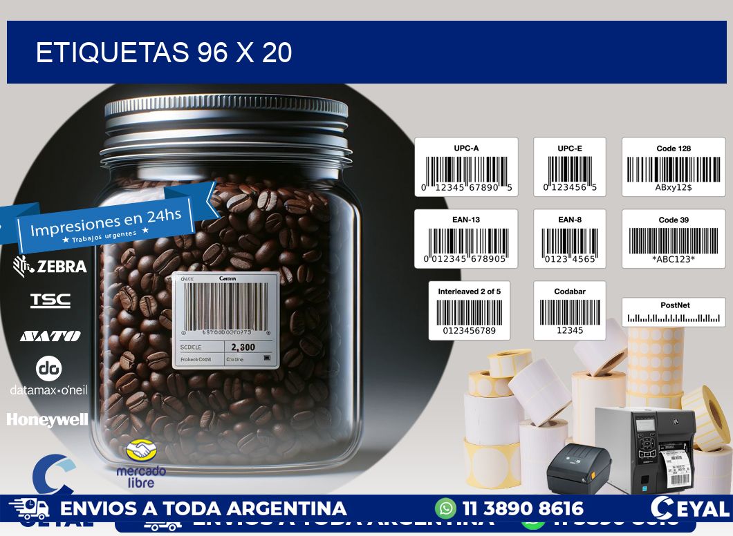 ETIQUETAS 96 x 20