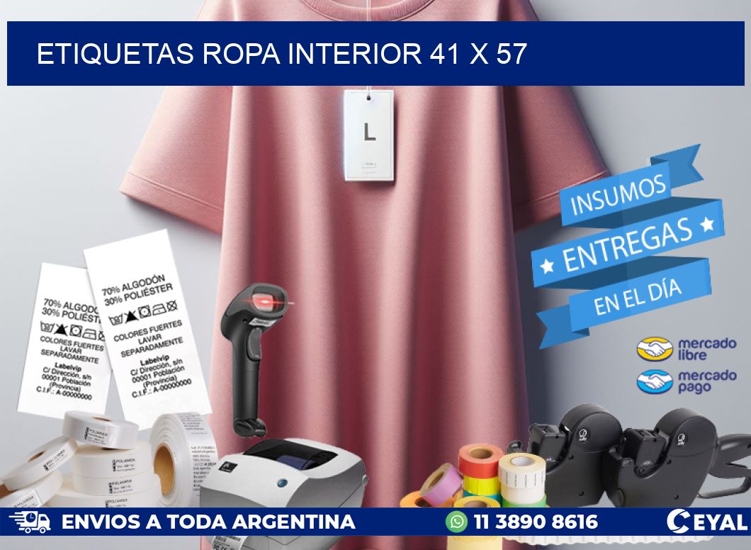 ETIQUETAS ROPA INTERIOR 41 x 57