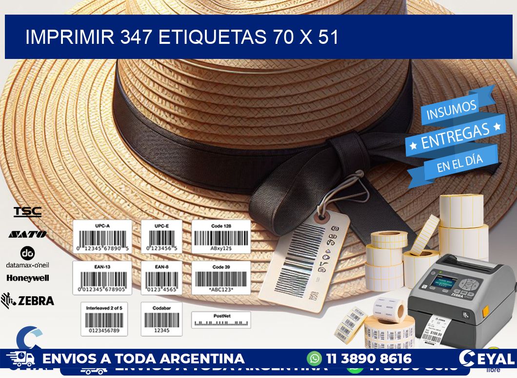 IMPRIMIR 347 ETIQUETAS 70 x 51