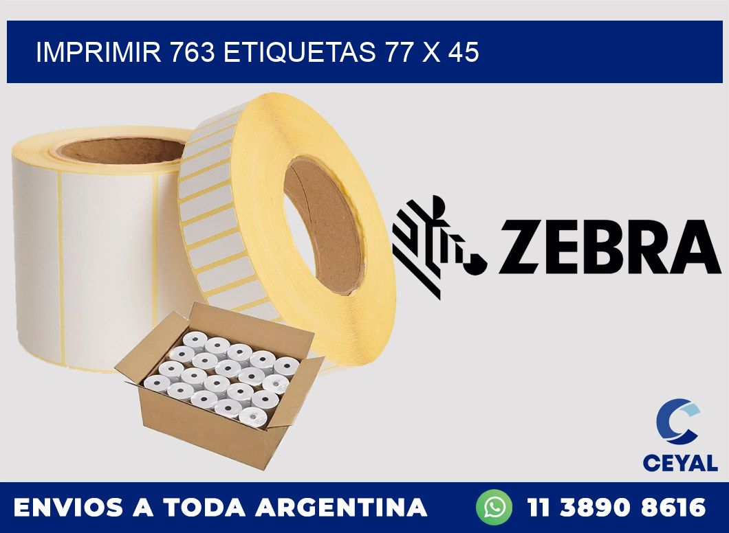 IMPRIMIR 763 ETIQUETAS 77 x 45