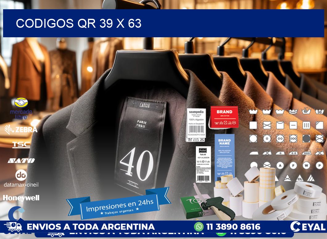 CODIGOS QR 39 x 63