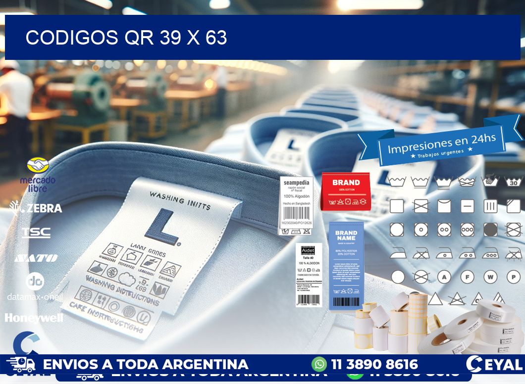 CODIGOS QR 39 x 63