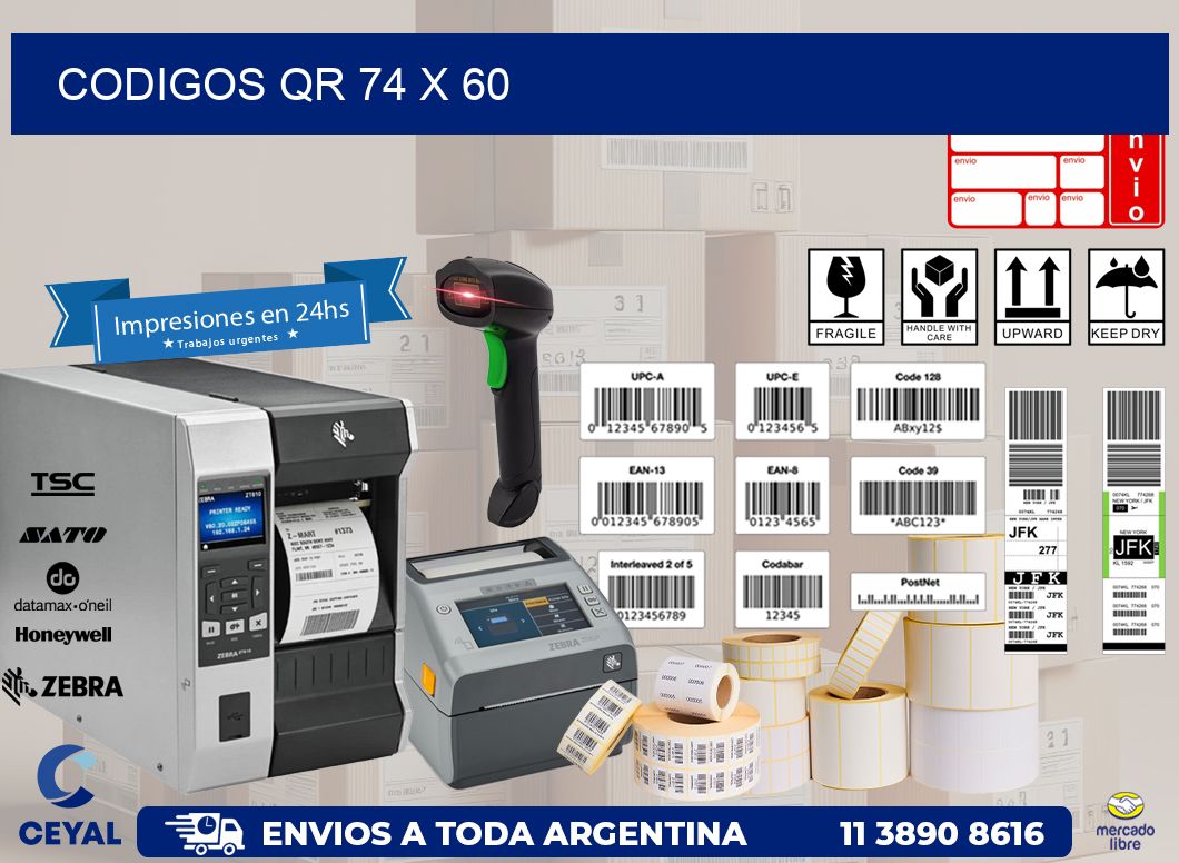 CODIGOS QR 74 x 60