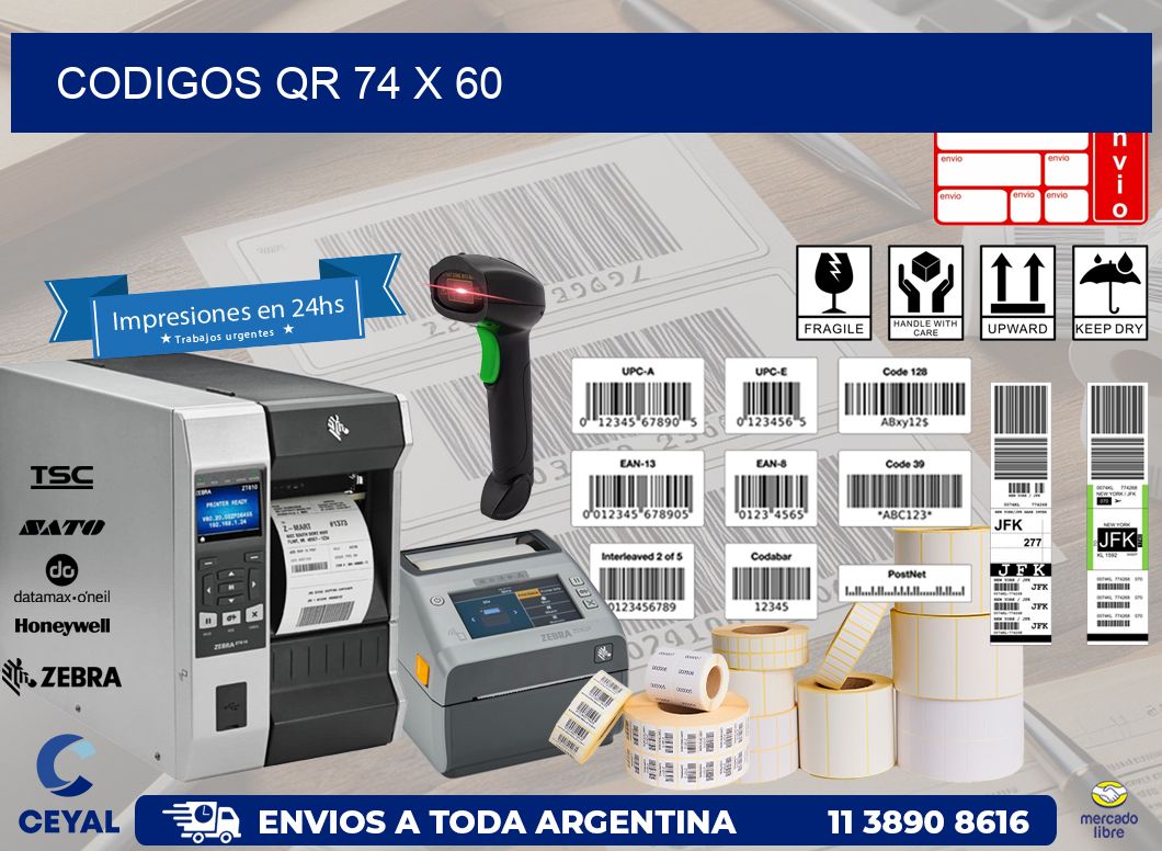 CODIGOS QR 74 x 60
