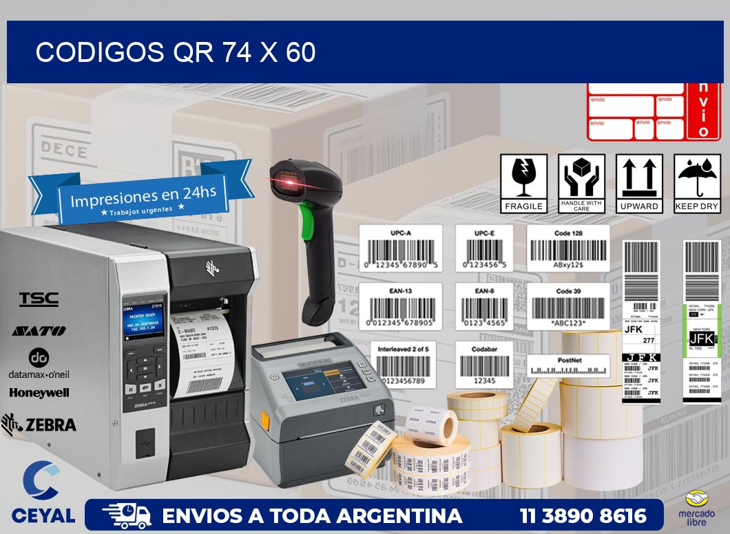 CODIGOS QR 74 x 60