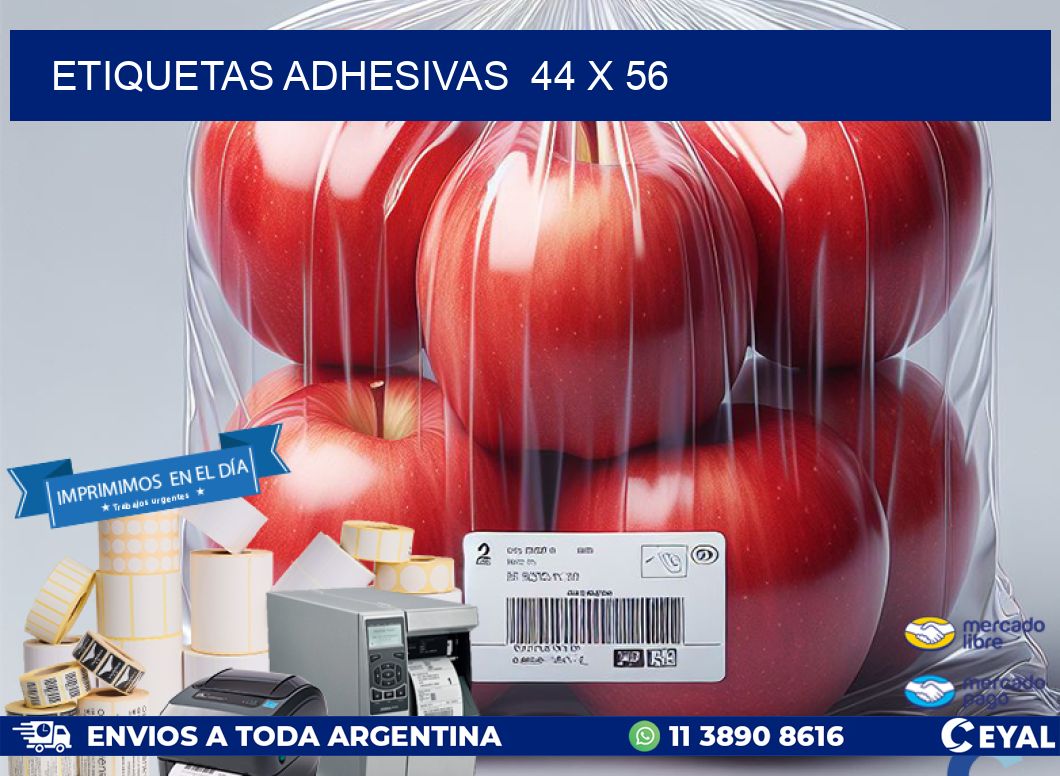 ETIQUETAS ADHESIVAS  44 x 56