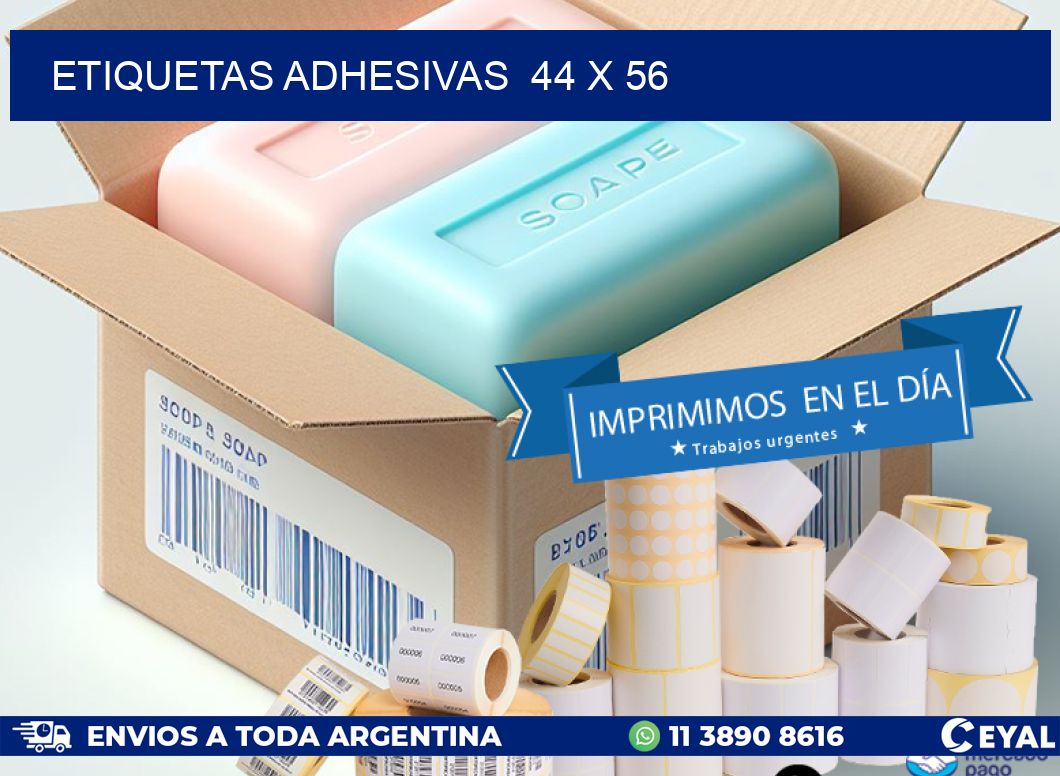 ETIQUETAS ADHESIVAS  44 x 56