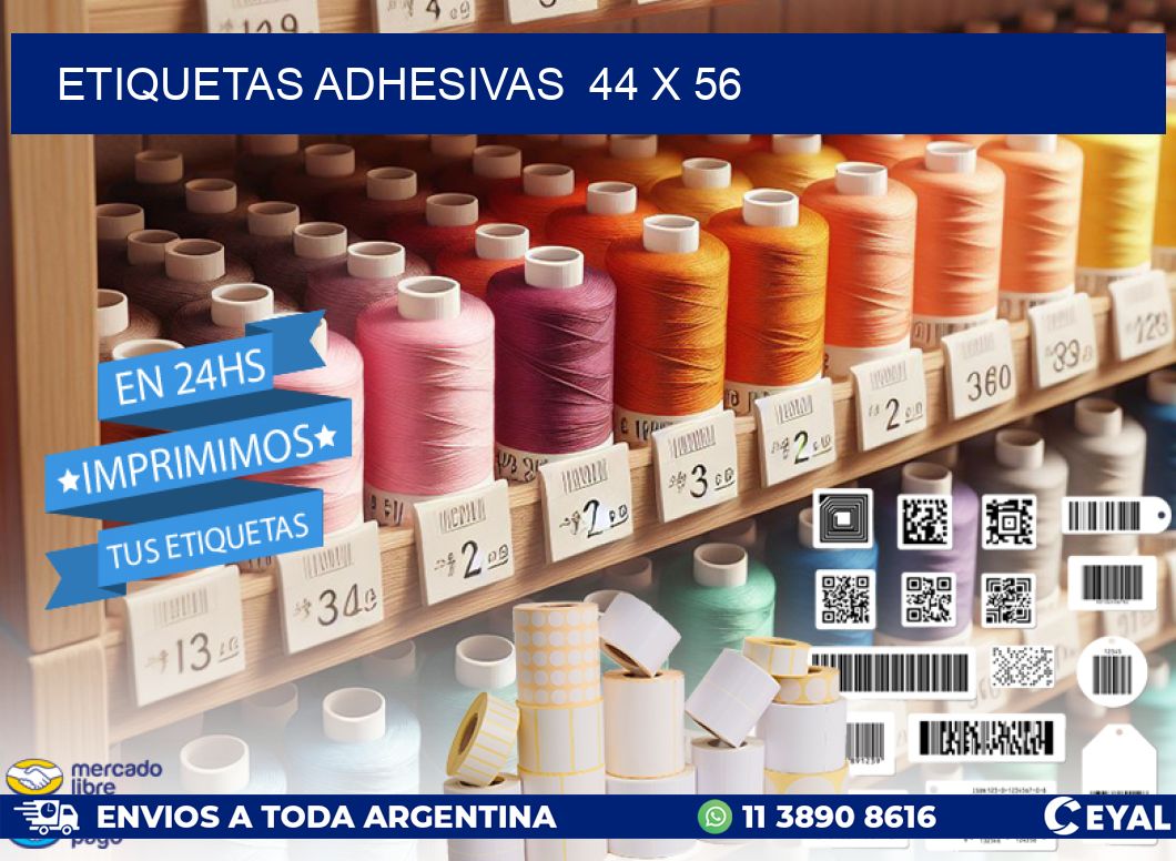 ETIQUETAS ADHESIVAS  44 x 56