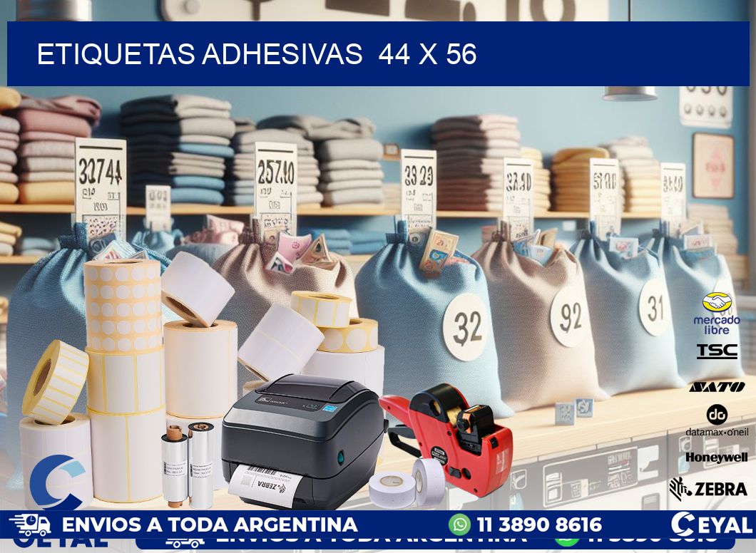 ETIQUETAS ADHESIVAS  44 x 56