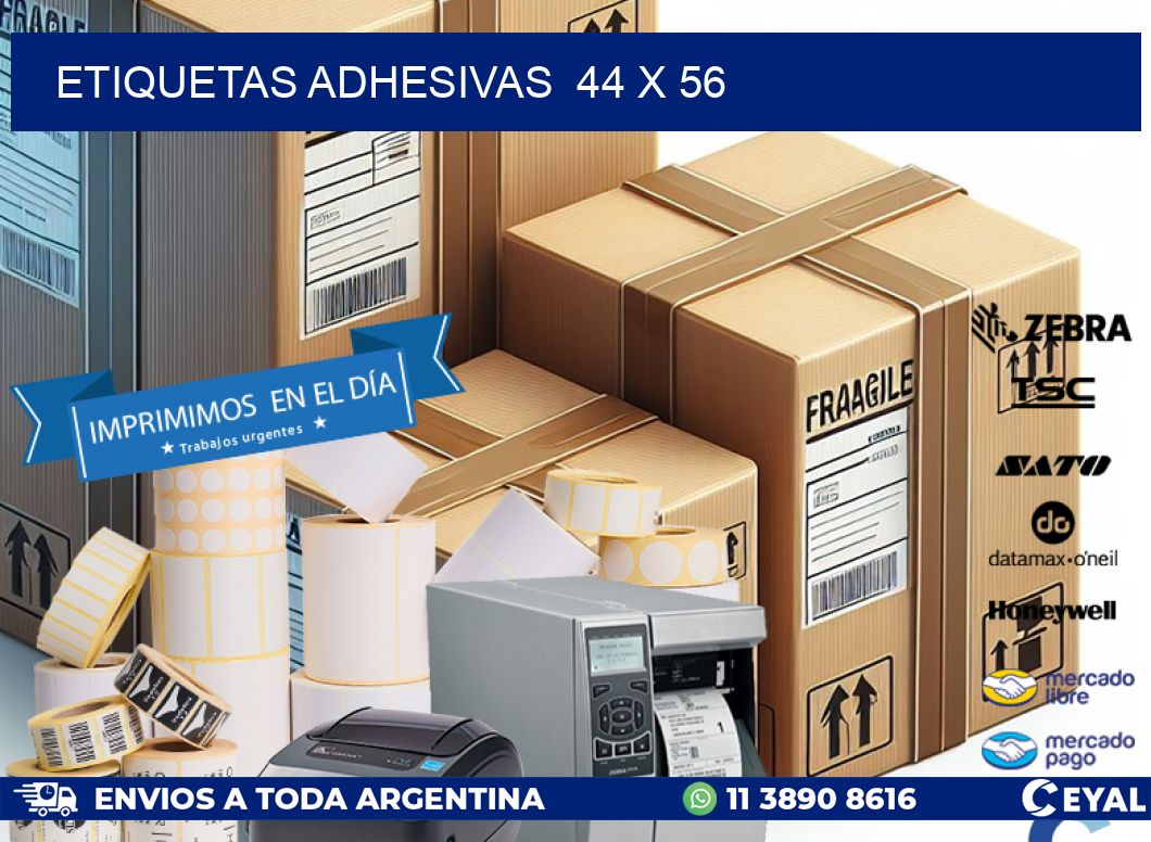 ETIQUETAS ADHESIVAS  44 x 56