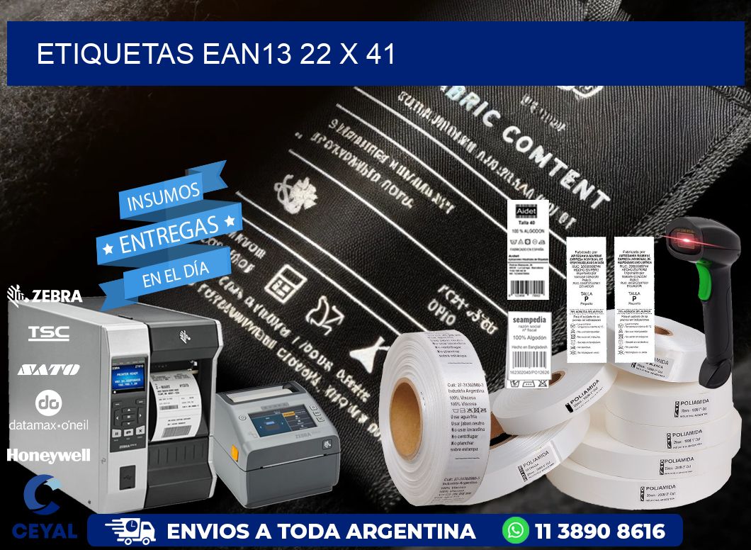 ETIQUETAS EAN13 22 x 41