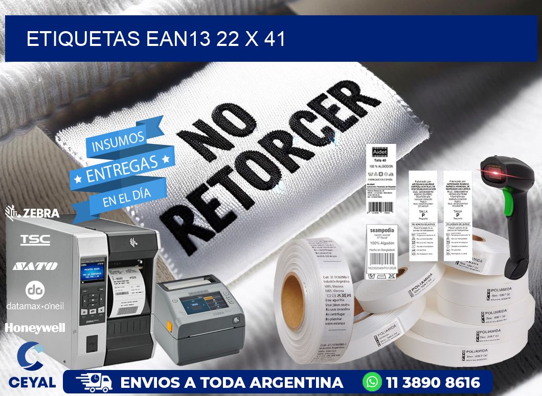 ETIQUETAS EAN13 22 x 41